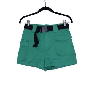 TNA Cargo 3" Short Kelp Green High-Rise Belted Utility Short Women's S
